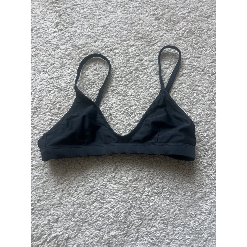 White Fox Swim L'escala Bikini Top Black‎ Size Extra Small XS